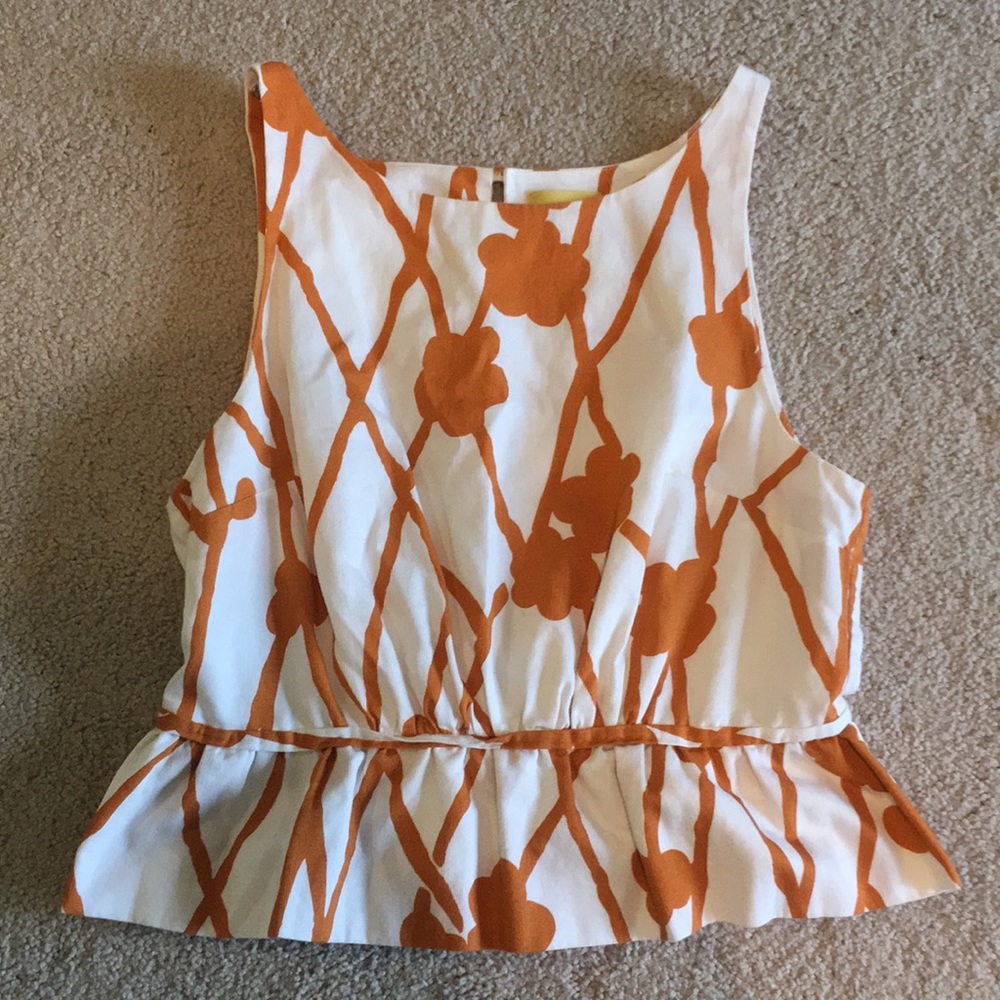 Cropped Peplum Top